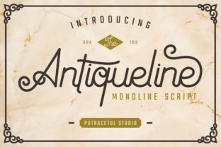 Antiqueline: A Luxurious Script Handwritten Font for Elegant Editorial Design