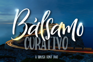 Bálsamo Curativo Duo: A Script Handwritten Font for Instant Handmade Charm