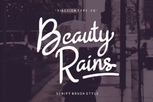 Beauty Rains: A Natural Handwritten Script Font for Elegant Design