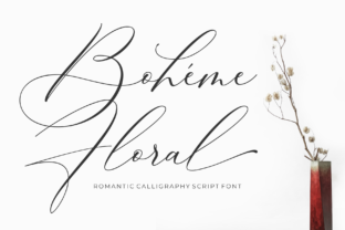 Boheme Floral Font for Romantic Brand Identity