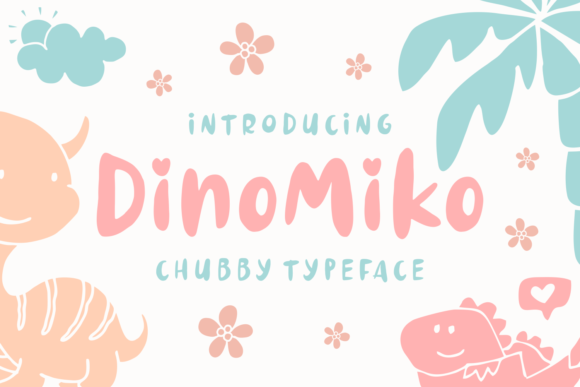 Dinomiko: A Playful Script Handwritten Font for Makers