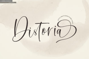 Distoria Script: Elegant Handwritten Font for Premium Design