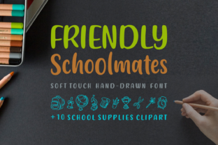 Friendly Schoolmates: A Playful Script Handwritten Font for Brand Identity