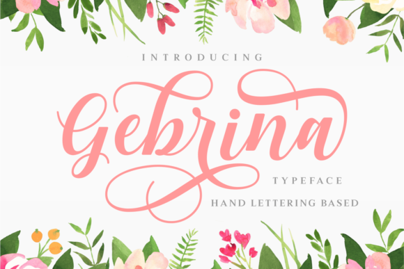 Gebrina: A Fun and Feminine Script Handwritten Font for Branding