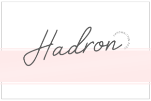 Hadron: A Script Handwritten Font for Elegant Digital Branding