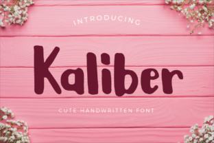 Kaliber: A Stylish Script Handwritten Font for Real Branding