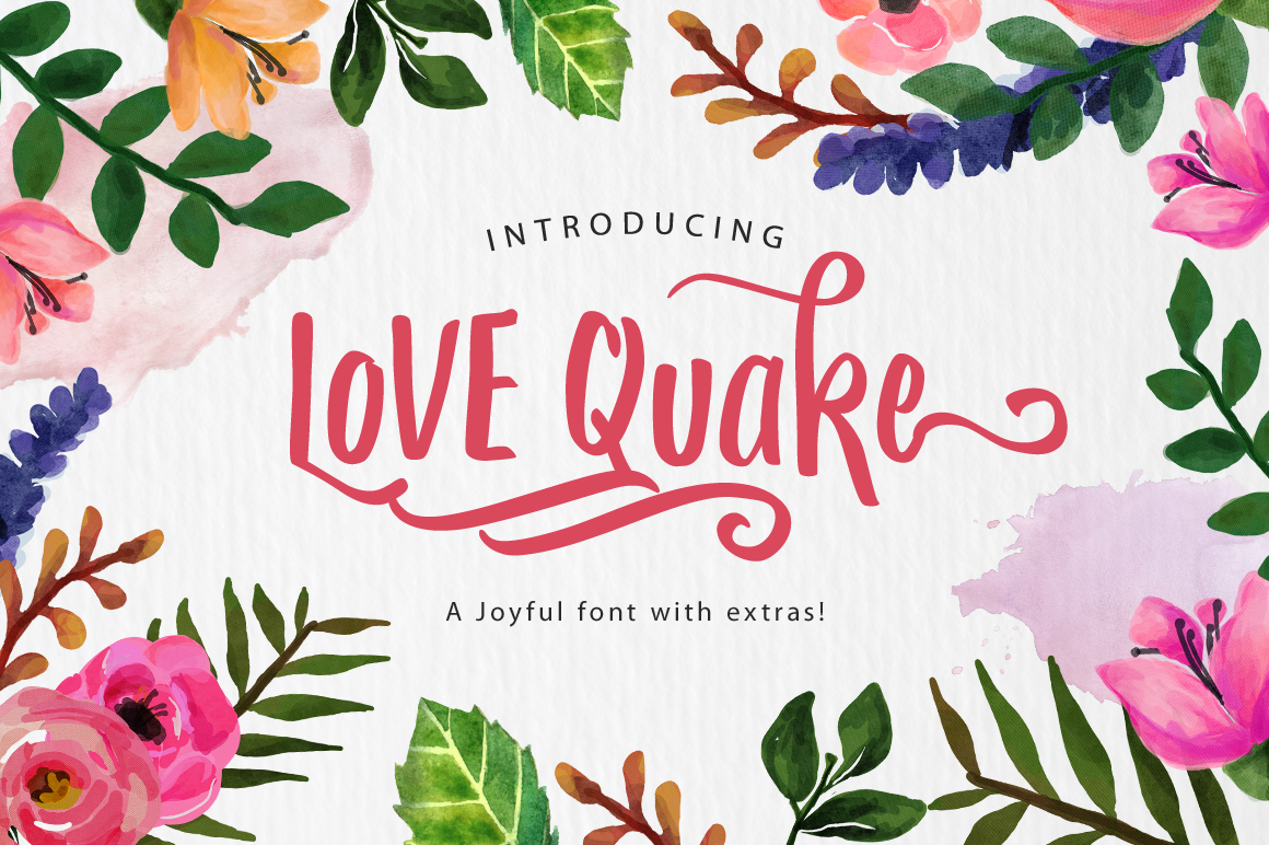 Love Quake: A Script Handwritten Font for Joyful Editorial Moments