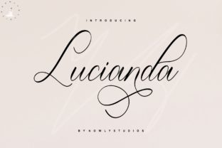 Lucianda Script: Elegant Calligraphy Font for Handmade Brands