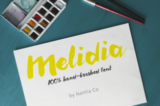 Melidia: A Bold Hand Brushed Typeface for Digital Branding