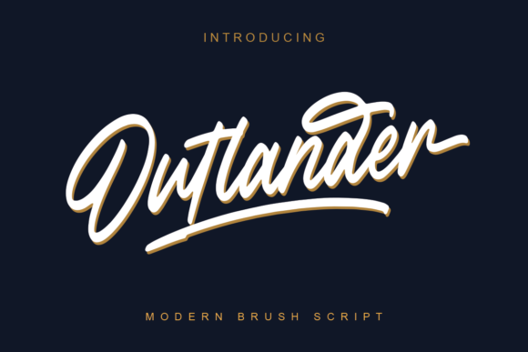 Outlander Brush Script: A Handwritten Typeface with Vintage Flow