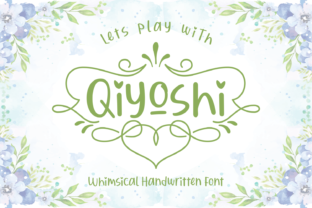 Qiyoshi: A Whimsical Script Handwritten Font for Thoughtful Design