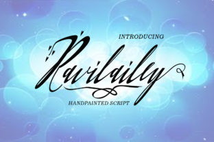 Ravilailey: Elegant Hand Painted Script Font for Crafters