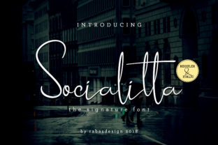 Socialitta Script Handwritten Font for Signature Branding