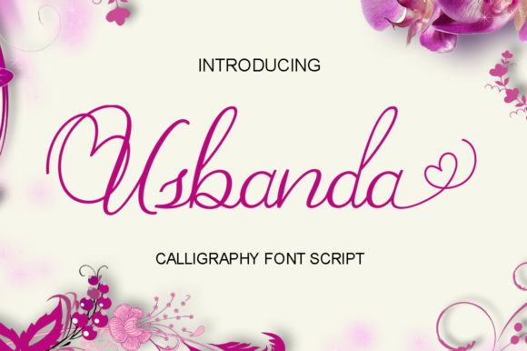 Usbanda Script: A Modern Calligraphy Font for Feminine Branding